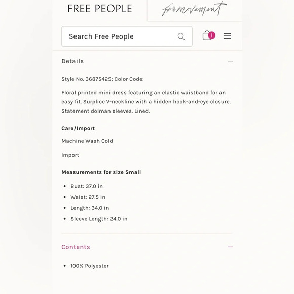 FREE PEOPLE NWOT‎ High Plains Printed Dress - Picture 9 of 9